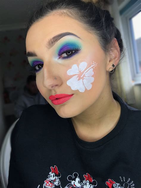 stitch inspired makeup.